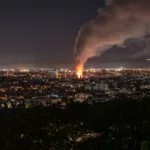 Image de l'incendie de la Rue Saint Julien à Rouen